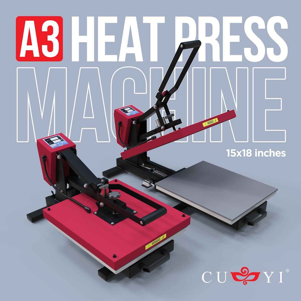 CUYI Auto-Open A3 Heat Press Machine Drawer Type