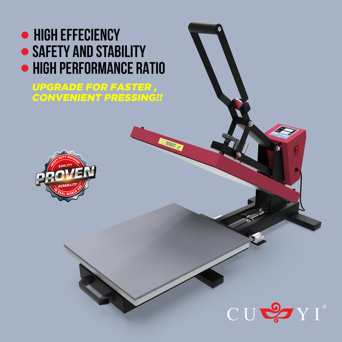 CUYI Auto-Open A3 Heat Press Machine Drawer Type