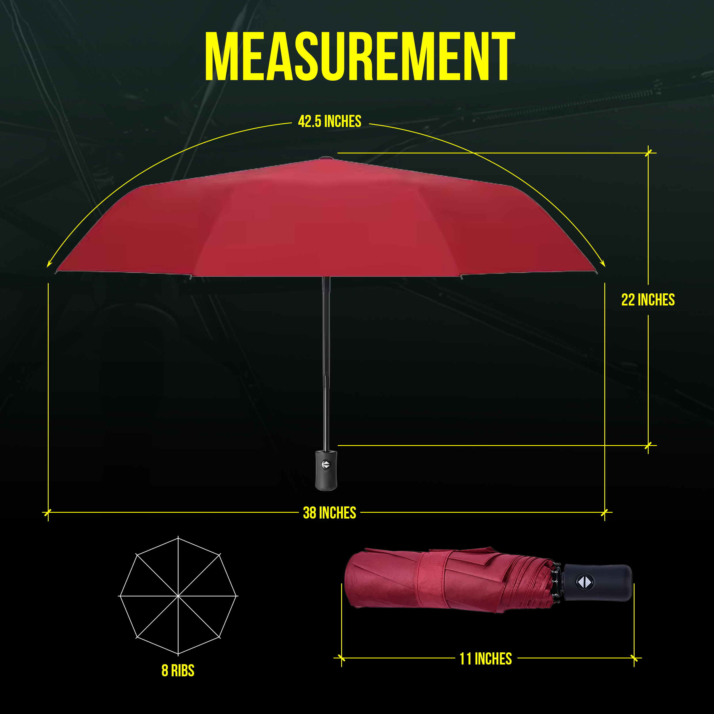Automatic 3 Fold Umbrella
