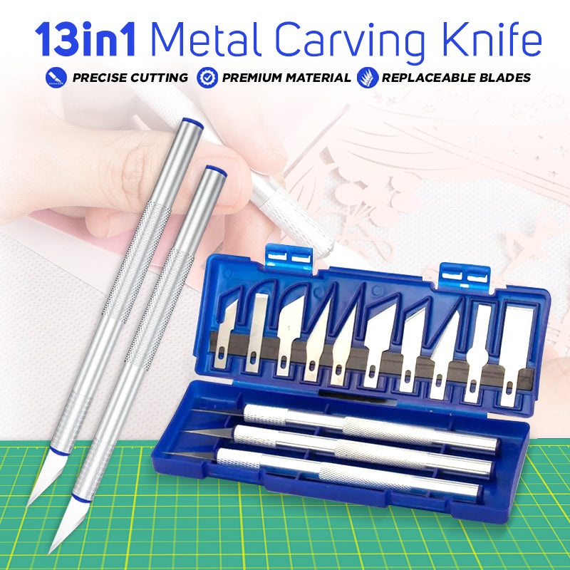 13 in 1 Metal Carving Knife With Blade Replaceable