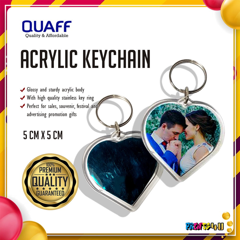 Photo Insert Acrylic Keychain Openable Key Chain 100 Pcs Pack