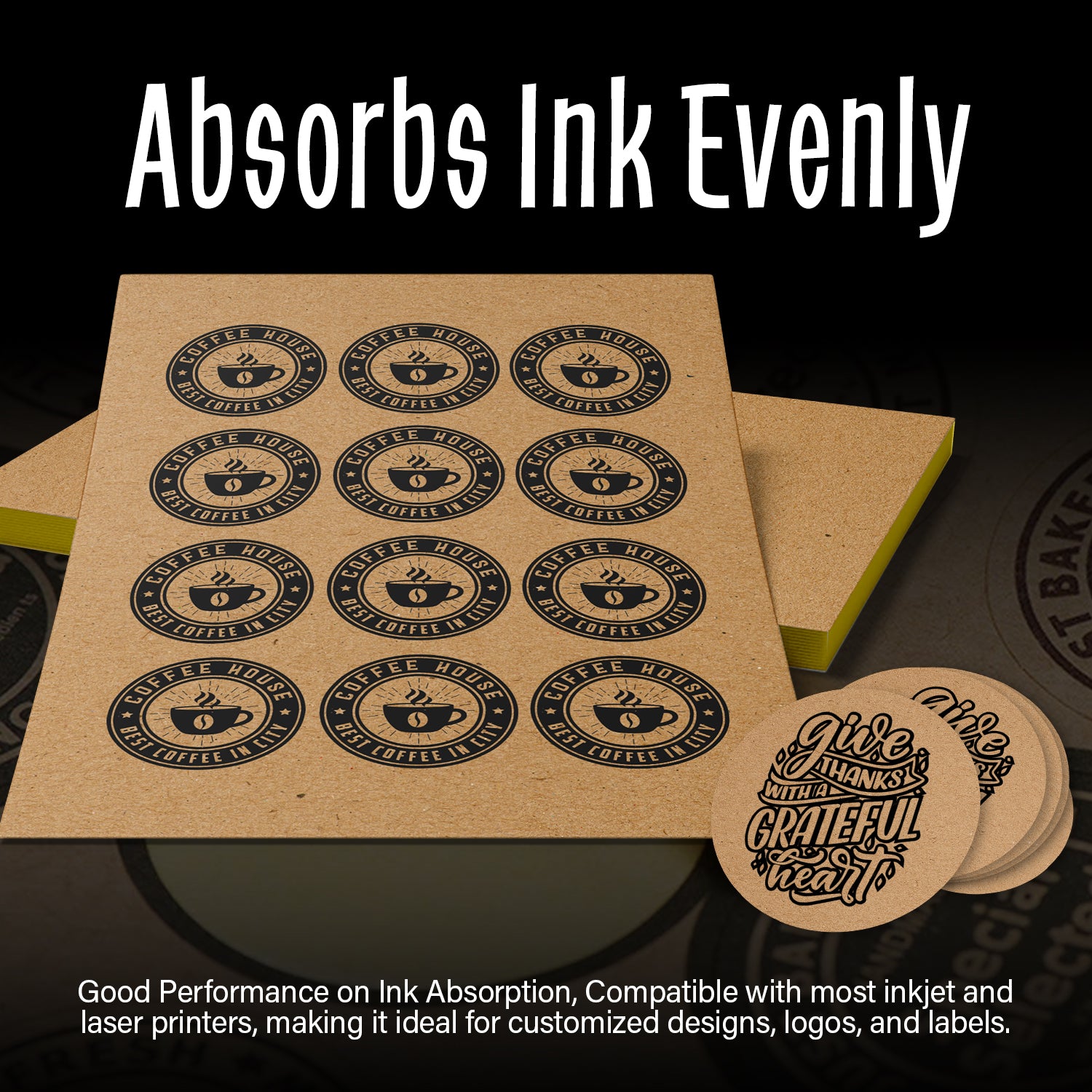 Kraft Sticker Paper DARK & LIGHT