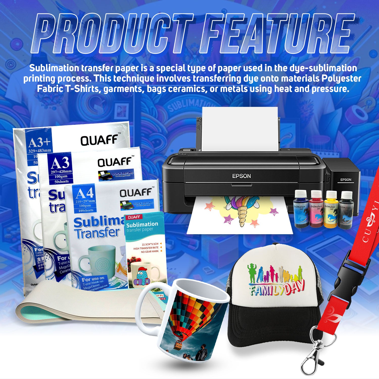 Sublimation Paper for Mugs (22.5cm x 9.5cm)