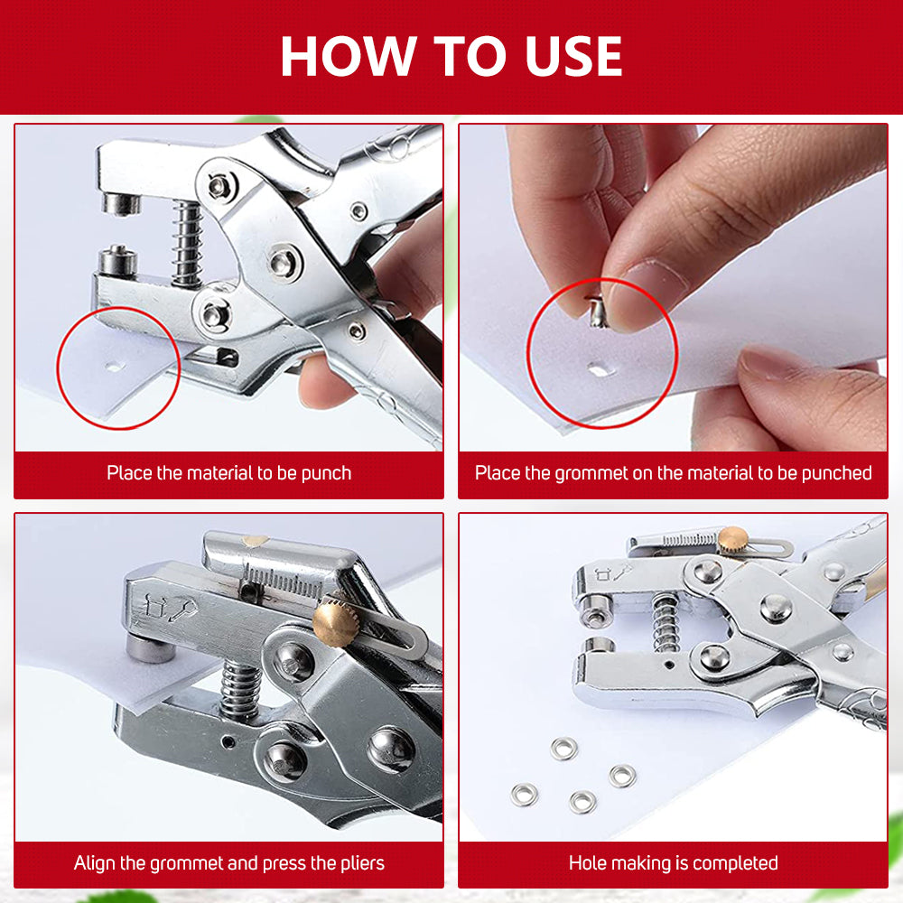 2in1 Gold Eyelet 5mm Puncher