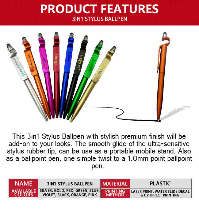 3in1 Multi-Function Stylus Ballpen