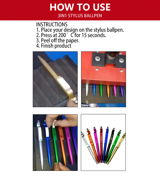 3in1 Multi-Function Stylus Ballpen