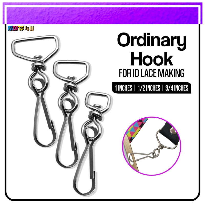 100pcs Id Hook For Lace Lanyard Making G-Hook Ordinary Plastic Trapezoid