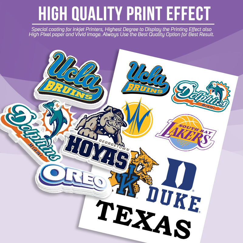 Glossy Photo Sticker A4 Size