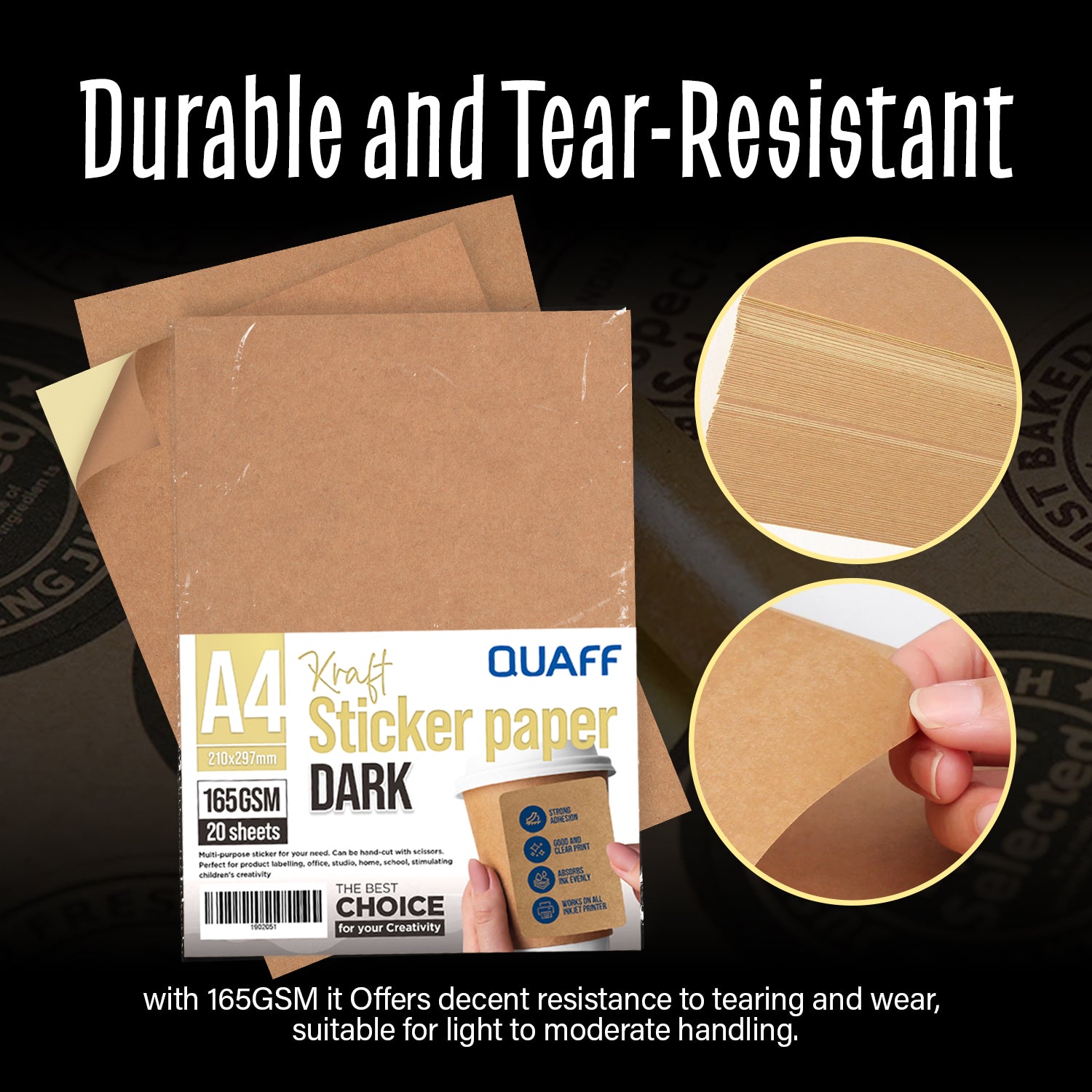 Kraft Sticker Paper DARK & LIGHT