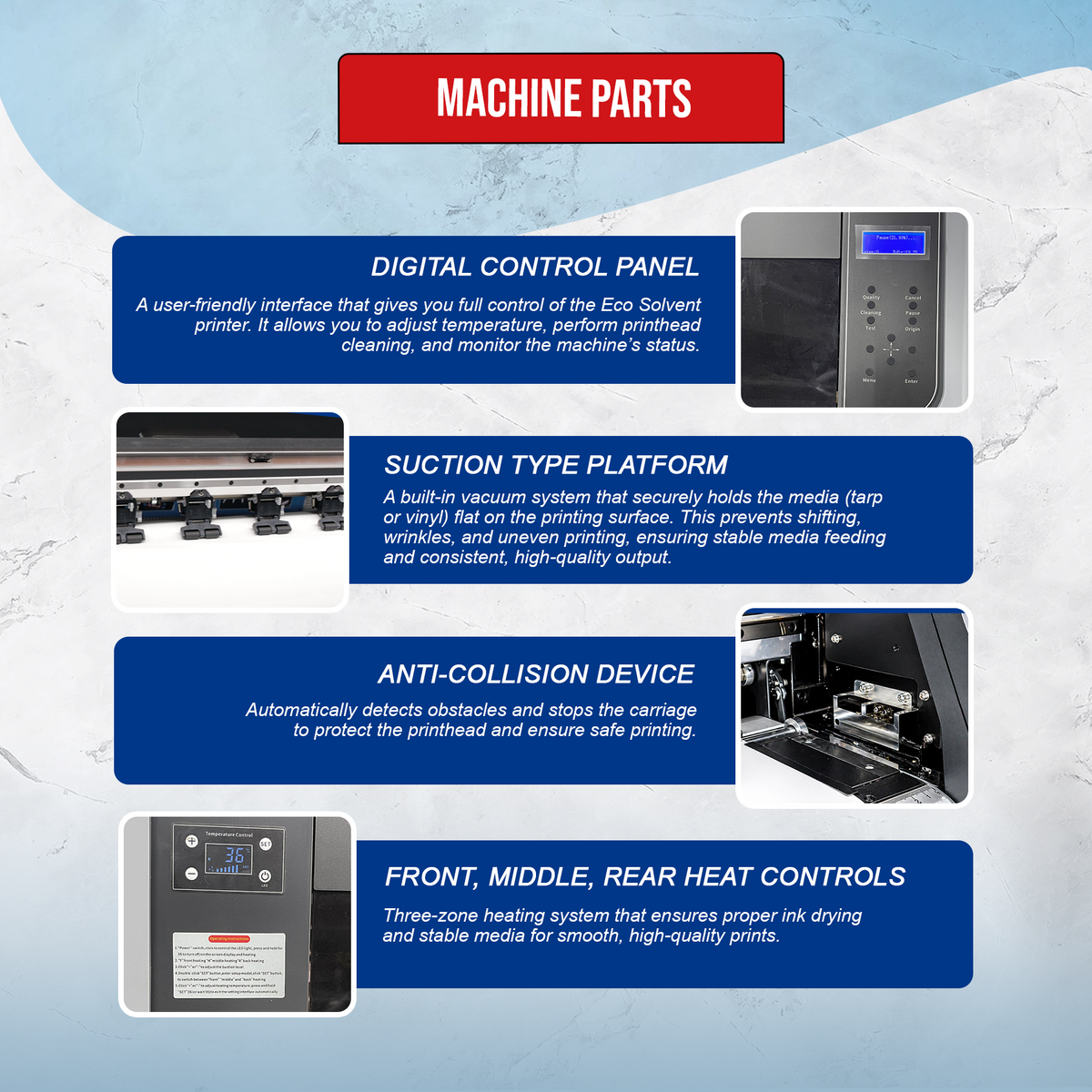 Large Format Printer 6.5 FT(1.83M) (i3200 Dual Head)π