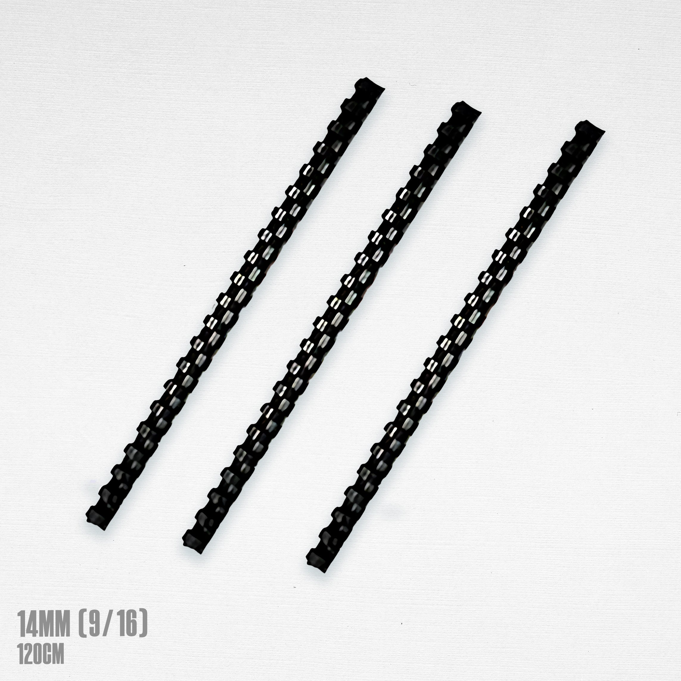 Plastic Ring Binding BLACK A4 Size 120cm