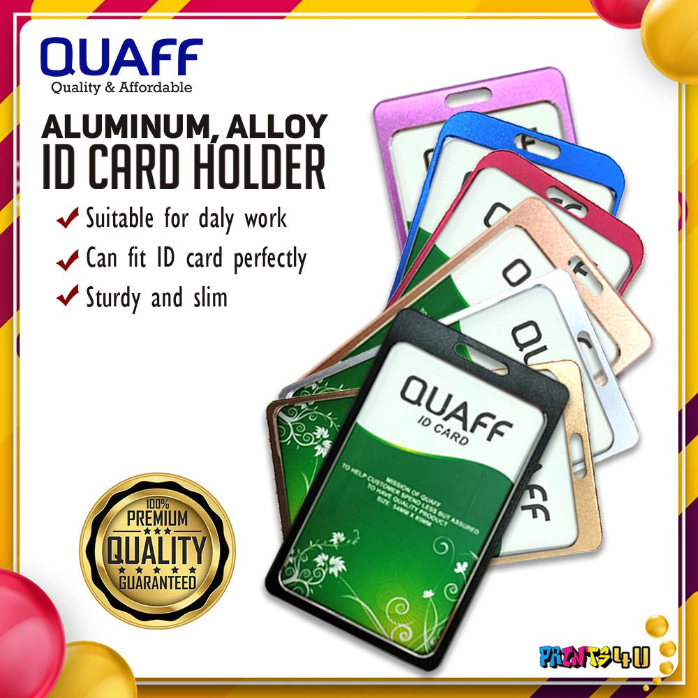 5pcs Vertical Aluminum Alloy Id Holder Jacket Case Protector 86x54mm