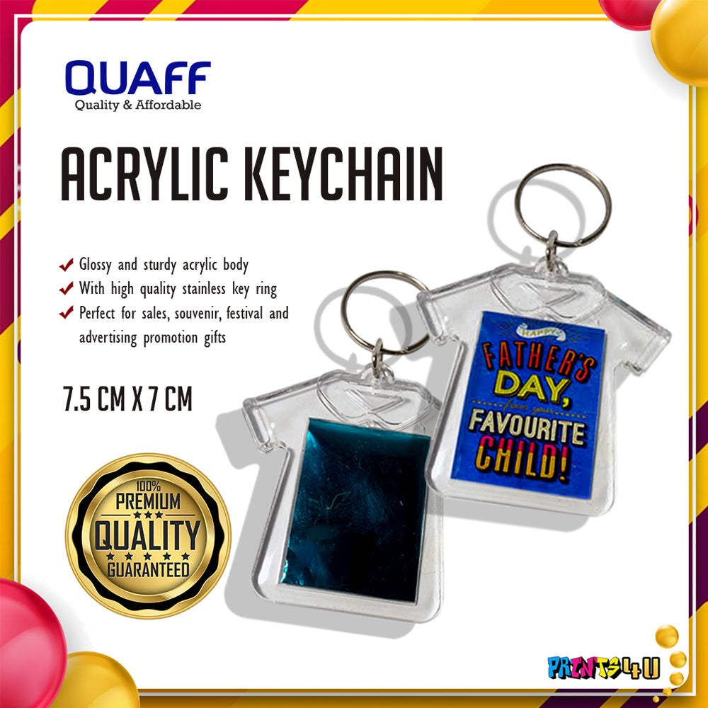 Photo Insert Acrylic Keychain Openable Key Chain 100 Pcs Pack