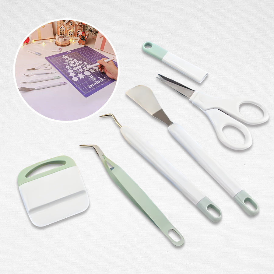 5in1 Craft Vinyl Weeding Tools Craft Set Basic Vinyl Tool Kit