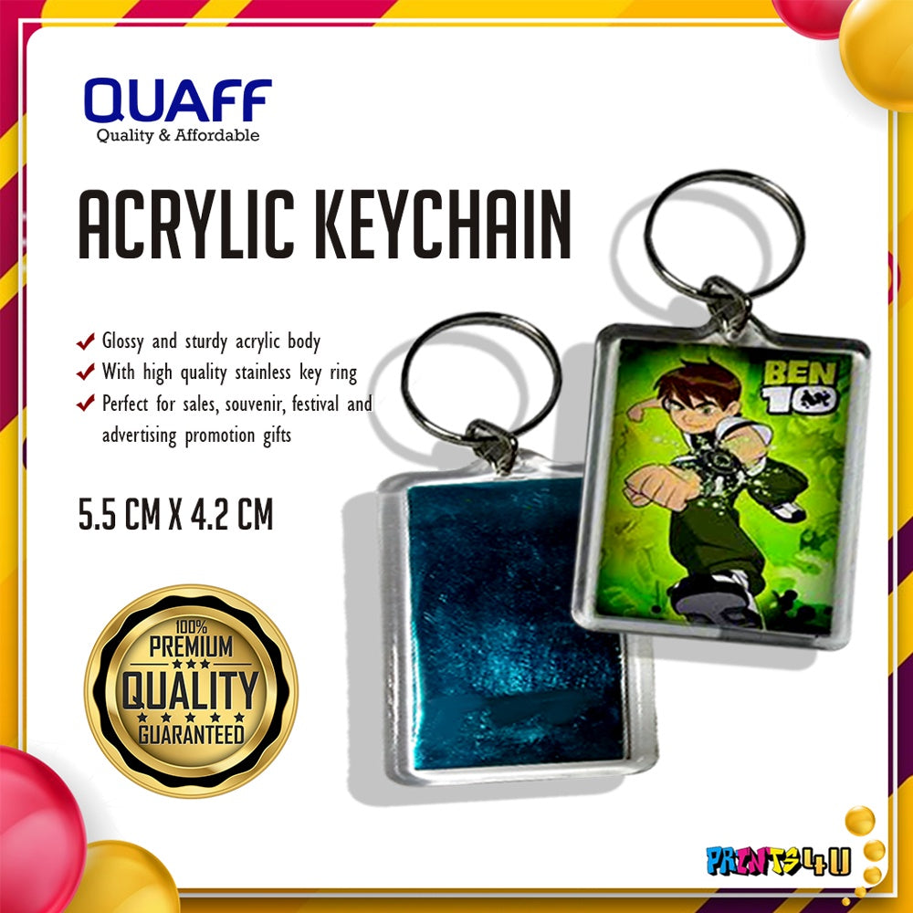 Photo Insert Acrylic Keychain Openable Key Chain 100 Pcs Pack