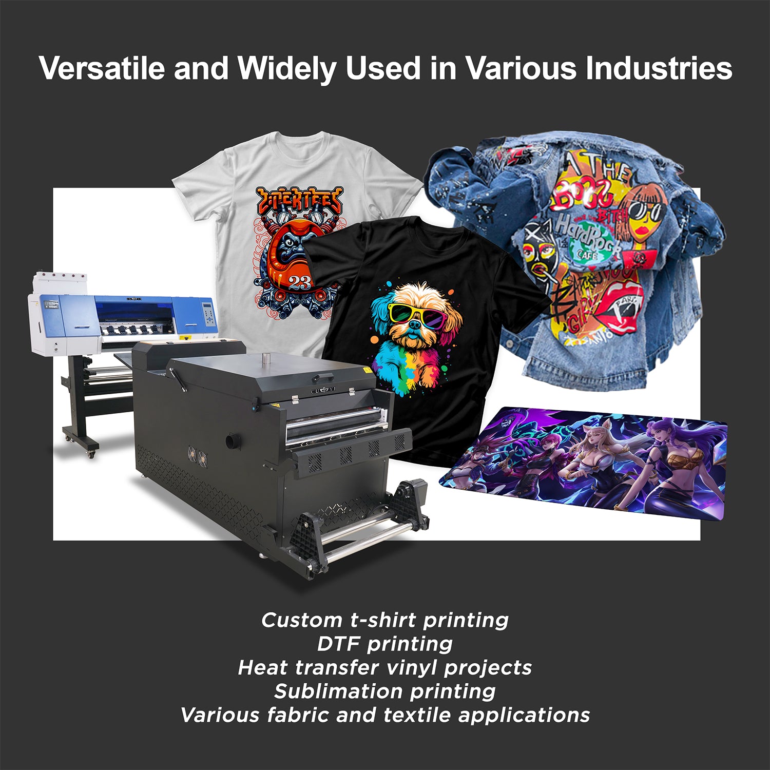 CUYI Auto-Open A3 Heat Press Machine Drawer Type