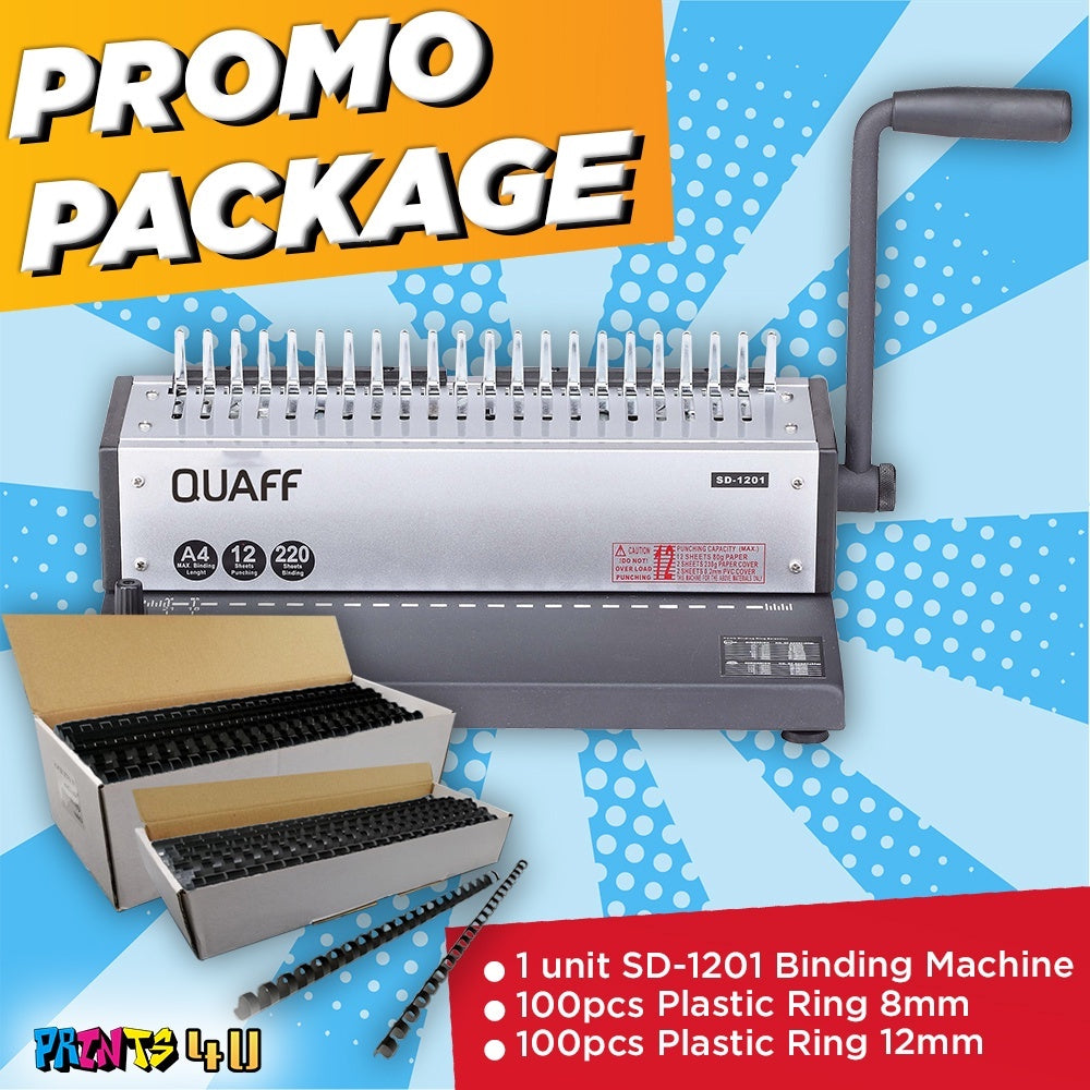 Quaff Binding Machine A4 Size Heavy Duty Binder