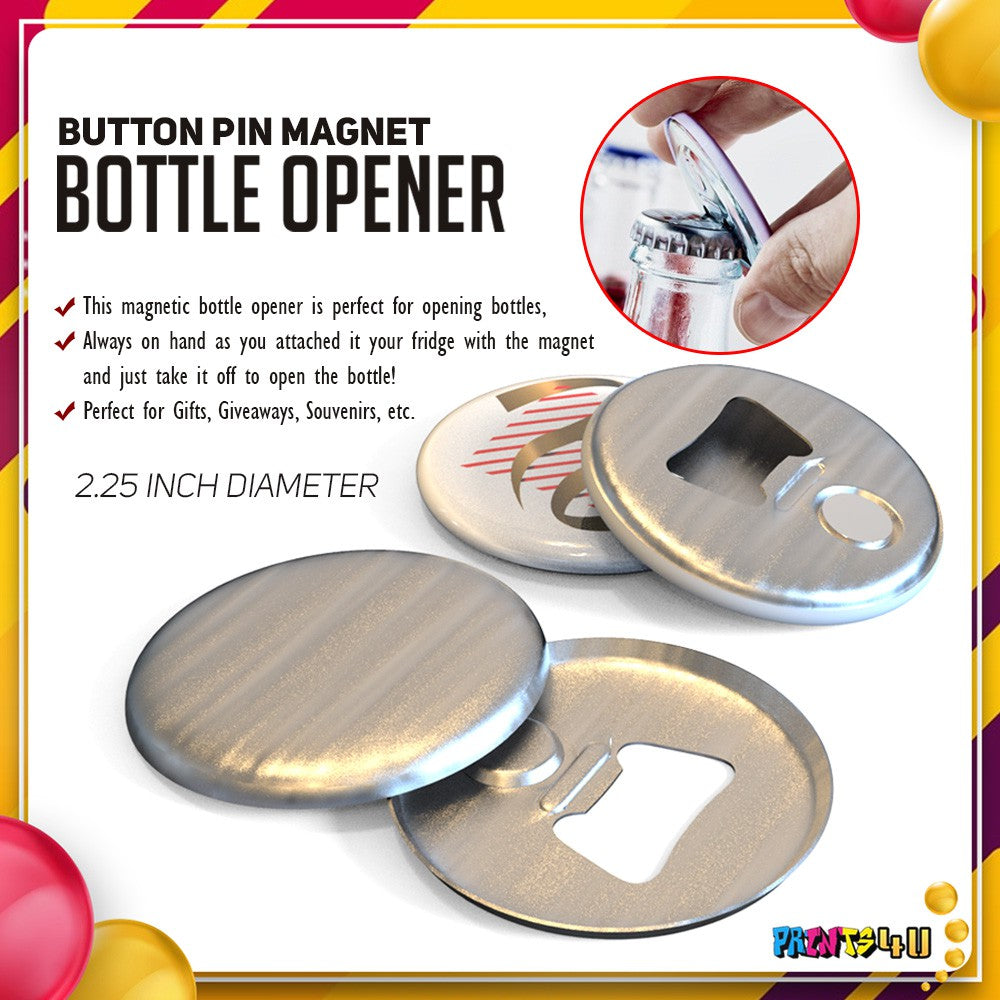 Quaff Magnet Opener For Button Pin 2.25 Inches 100pcs