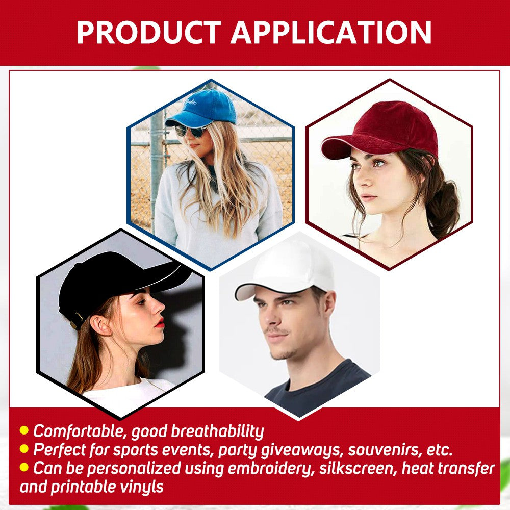 Baseball Cap With Adjustable Metal Strap Buckle Closure And Colored Brim Lining