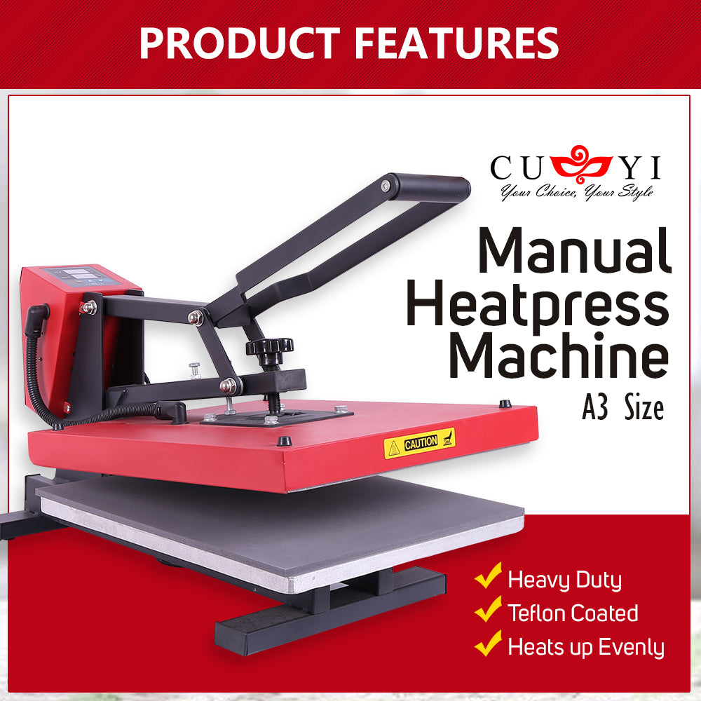 CUYI A3 Manual Heat Press Machine
