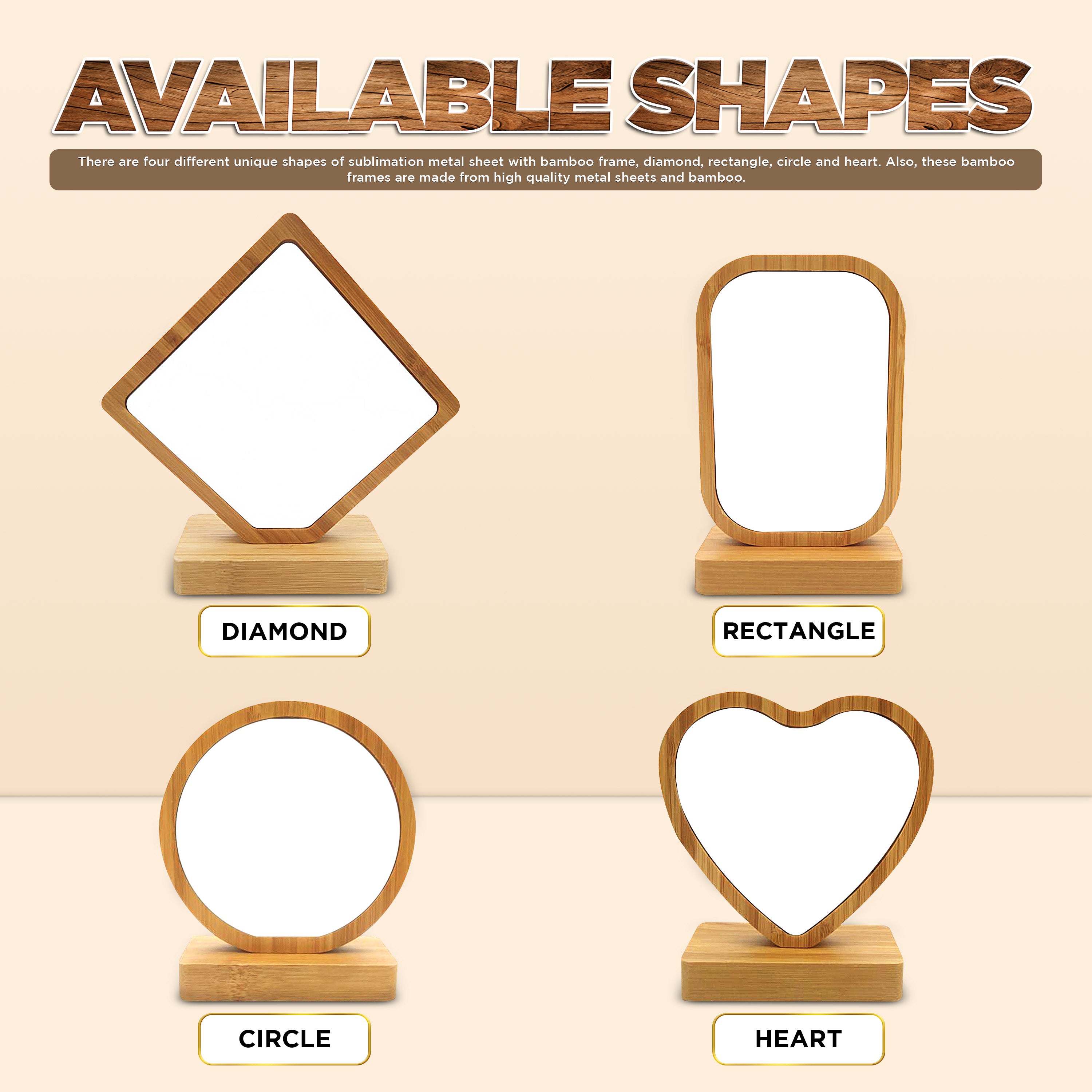 Sublimation Bamboo Frame