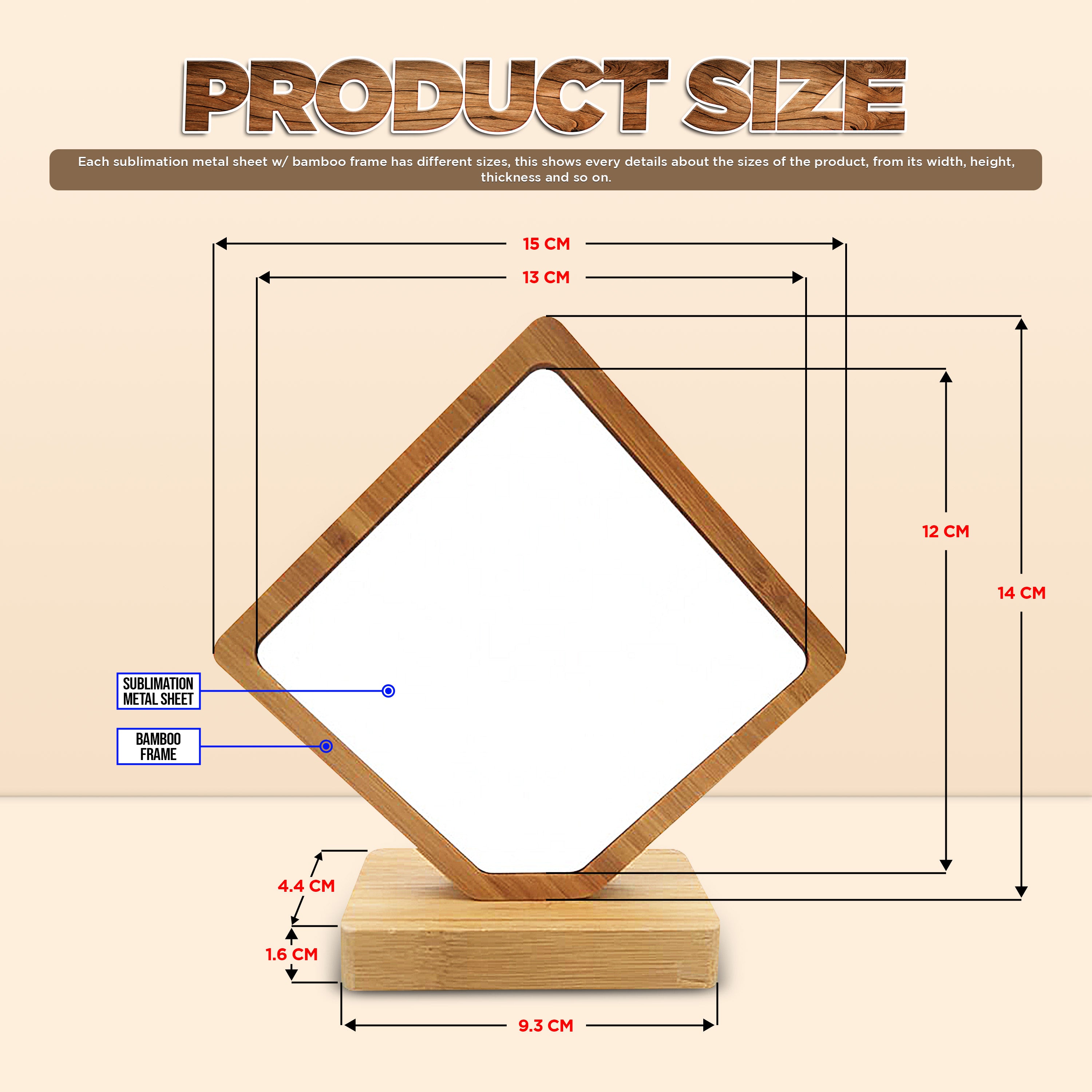 Sublimation Bamboo Frame