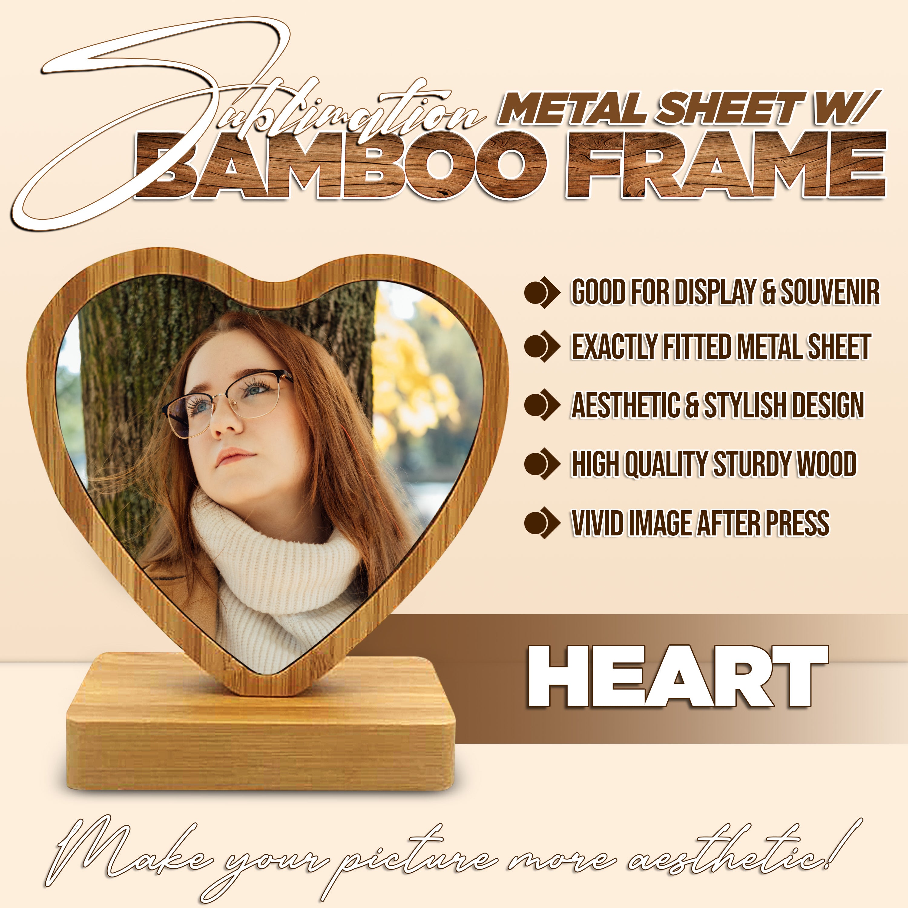 Sublimation Bamboo Frame