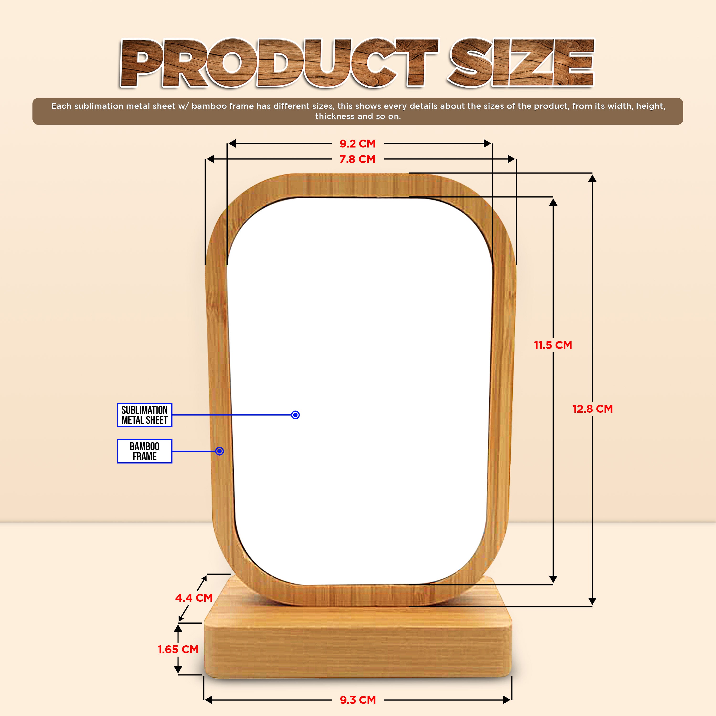 Sublimation Bamboo Frame