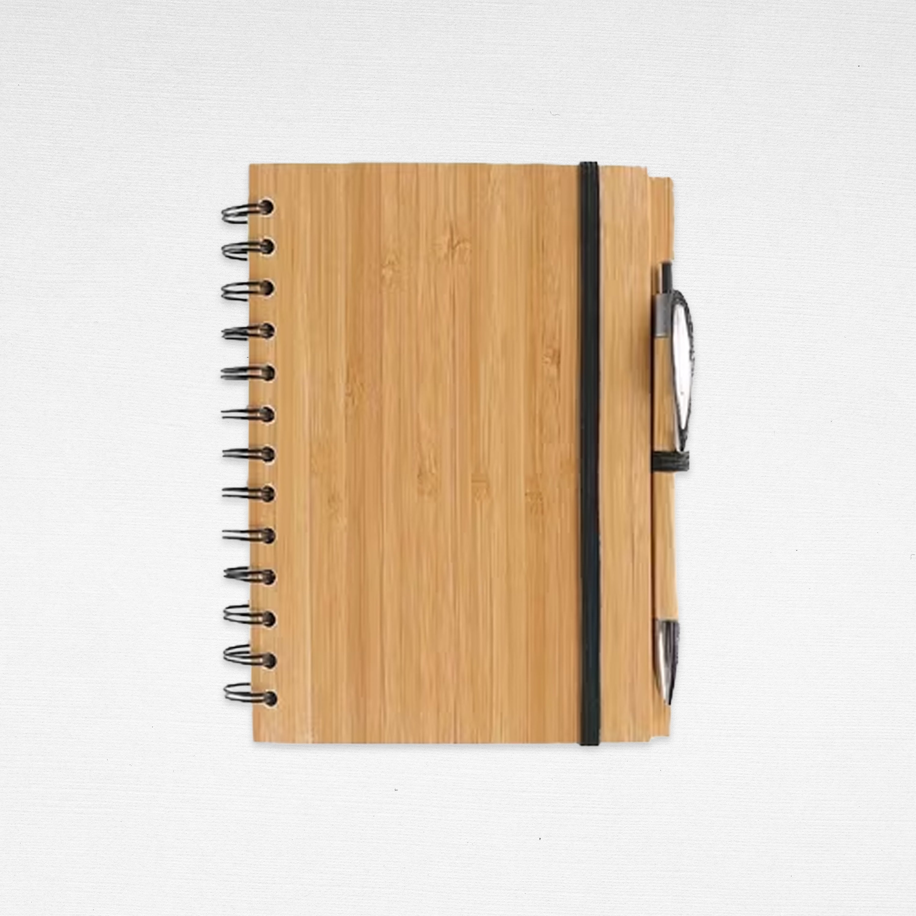Bamboo Spring Notebook with KRAFT Pen 14cm*18cm