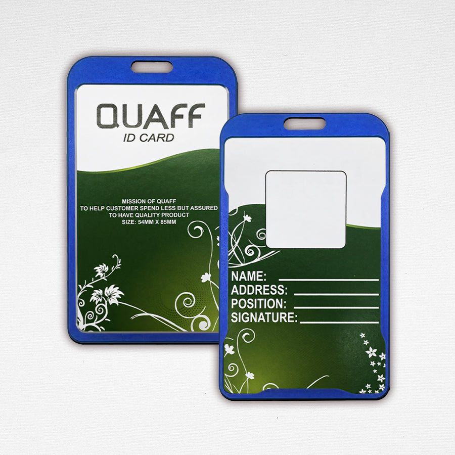 5pcs Vertical Aluminum Alloy Id Holder Jacket Case Protector 86x54mm