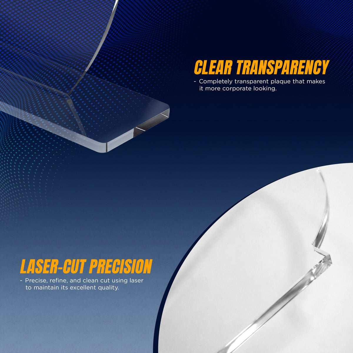 3mm Acrylic Plague Clear