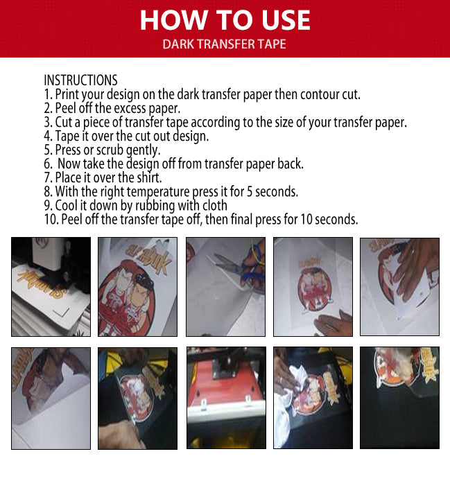 QUAFF Transfer Tape For Us Dark Paper