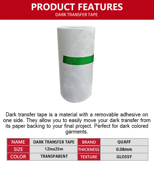 QUAFF Transfer Tape For Us Dark Paper