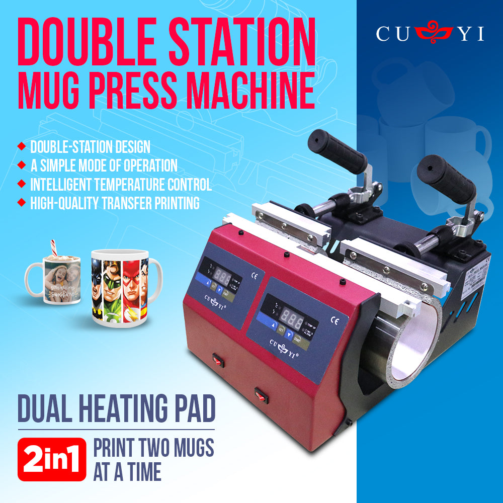 Double Station Mug Press Machine