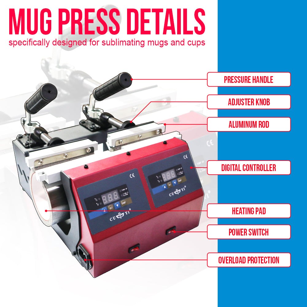 Double Station Mug Press Machine