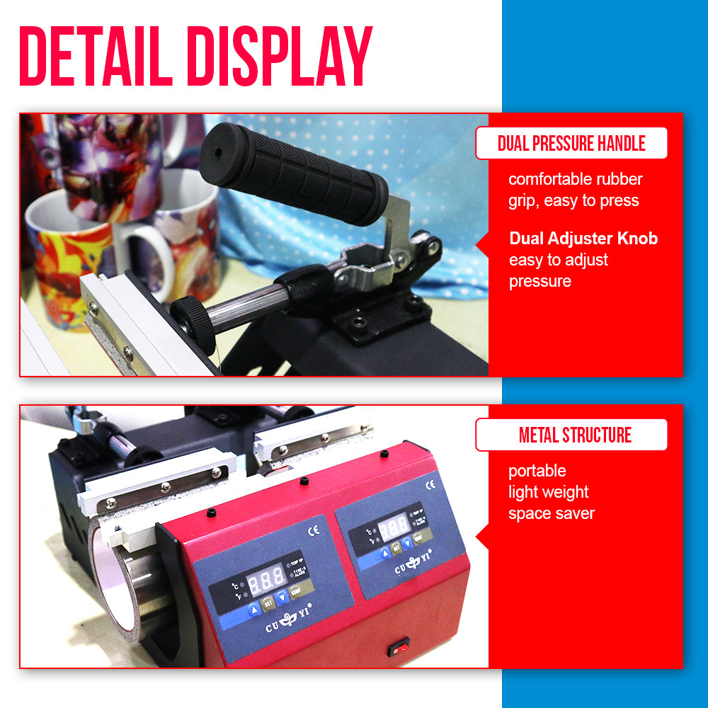 Double Station Mug Press Machine