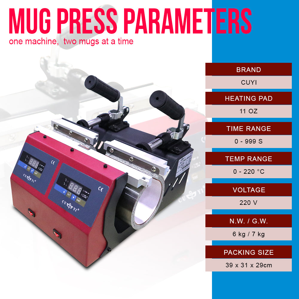 Double Station Mug Press Machine