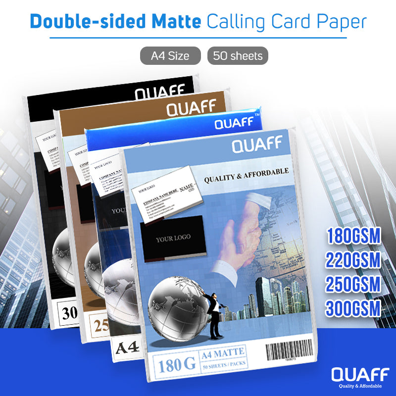 Double Sided Matte Calling Card Paper