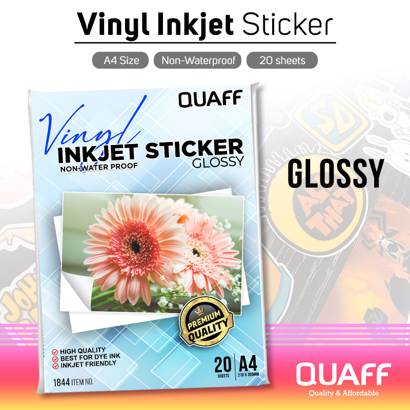 Vinyl Inkjet Sticker (Not Waterproof)