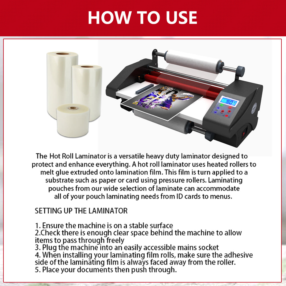 Hot Roll Laminator A3 HD-FM365