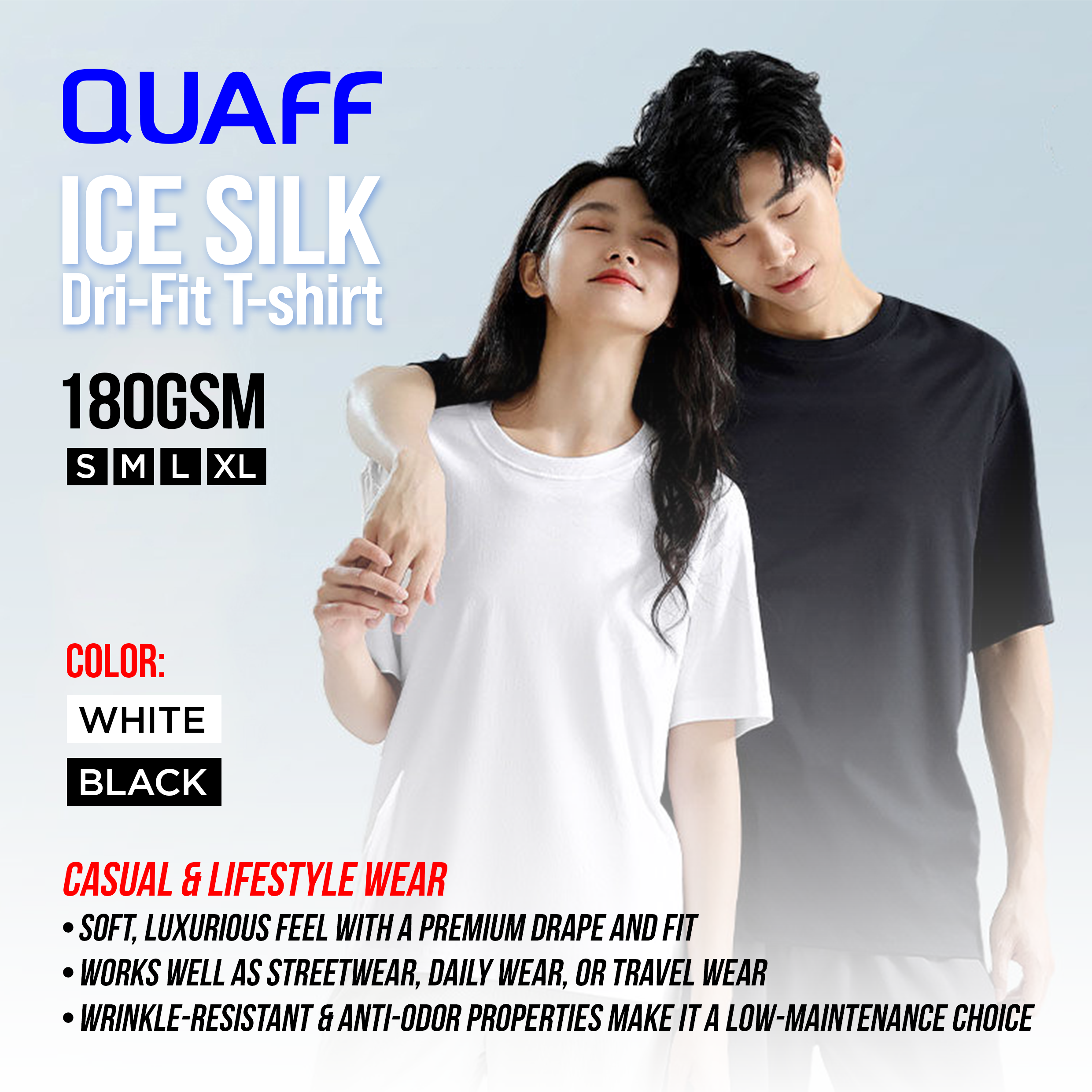 Quaff Sublimation Dri-fit Ice Silk T-Shirt 180gsm
