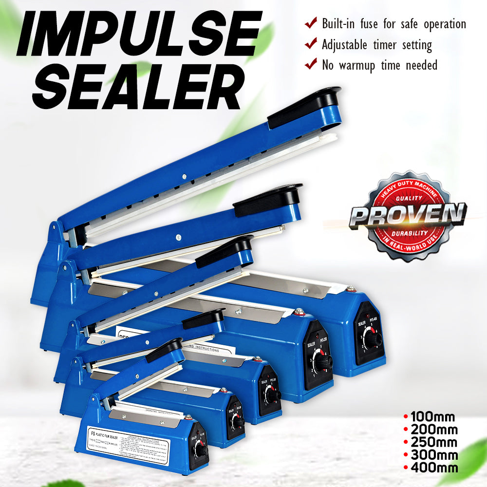 Impulse Sealer 100mm / 200mm / 250mm / 300mm / 400mm