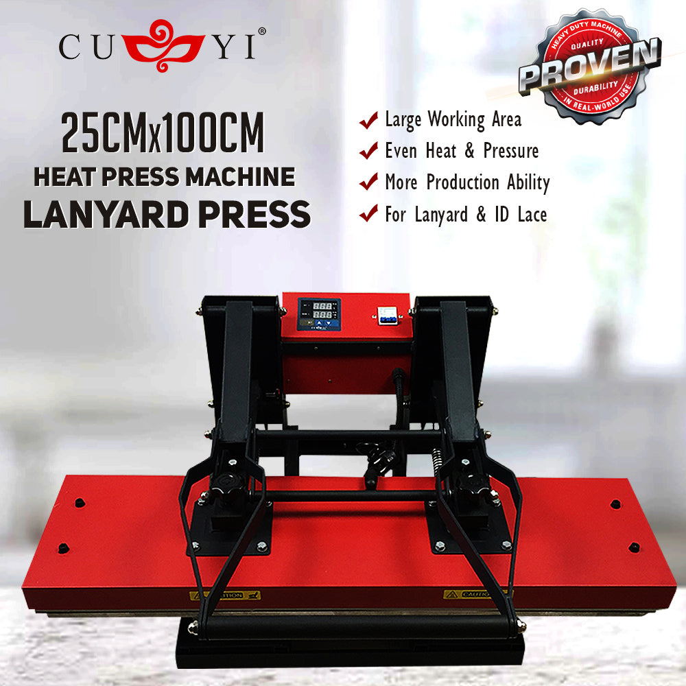 CUYI Lanyard Heat Press Machine (25x100cm)