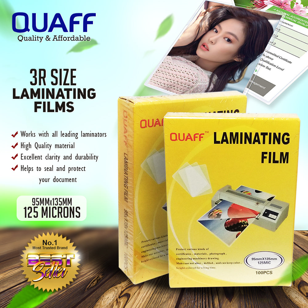 Quaff Laminating Film 3R/4R/5R (100sheet/pack)
