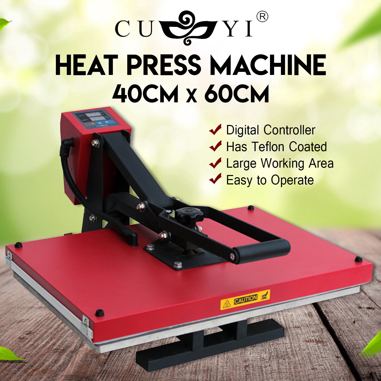 CUYI Large Format Heat Press Machine (40x60cm)