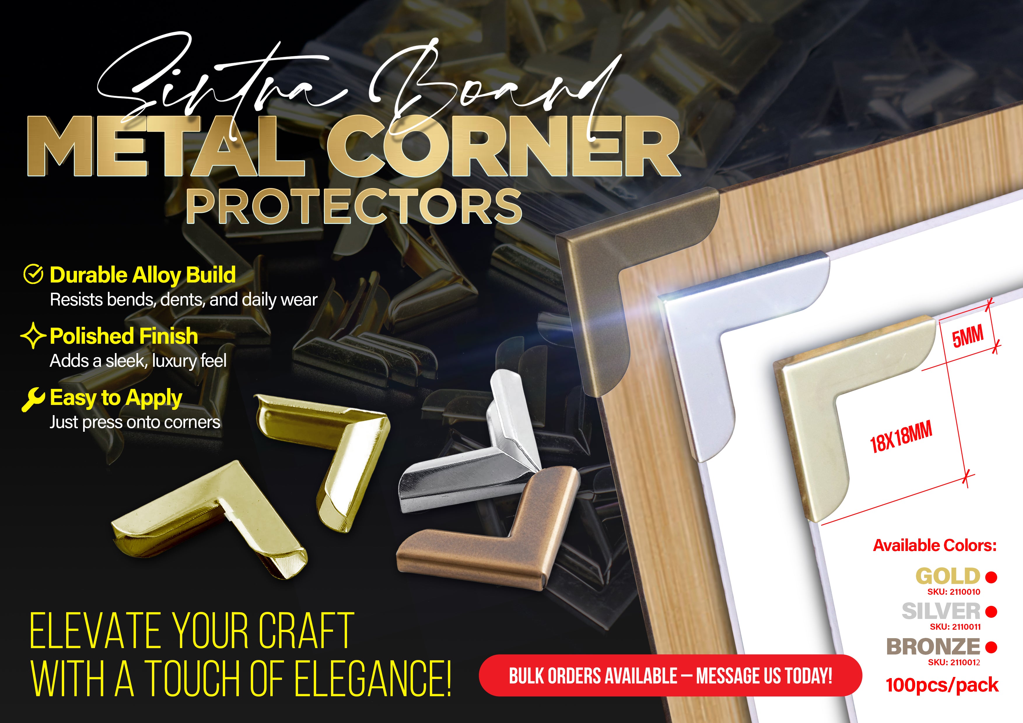 Sintra Board Corner Protector (100pcs/pack)