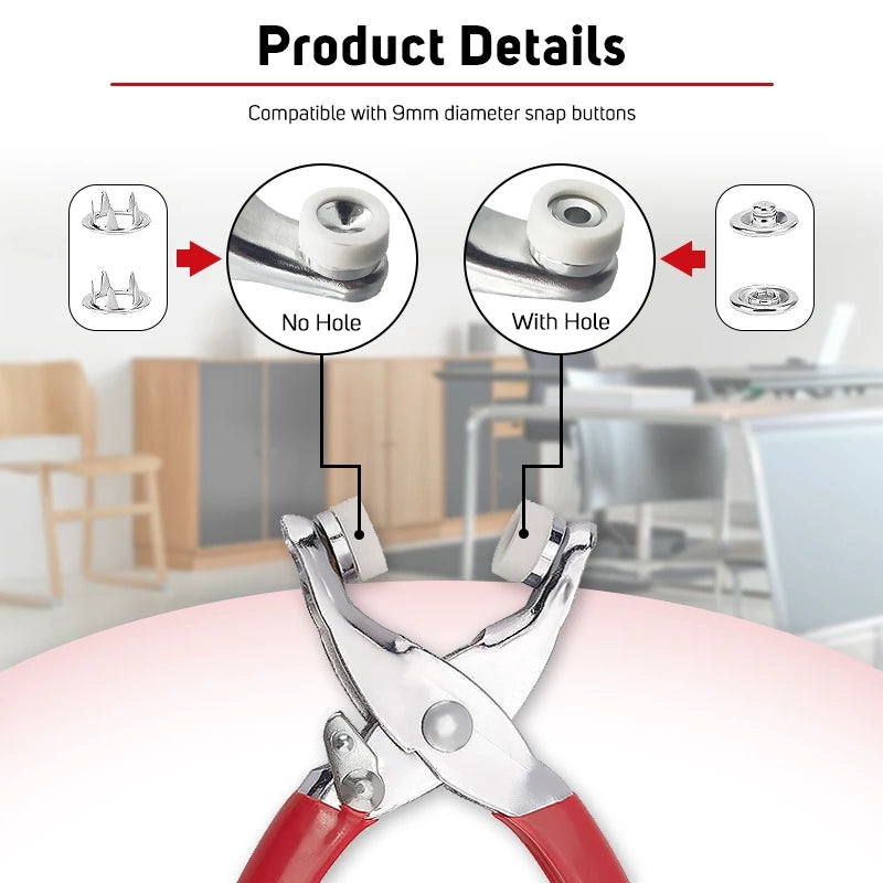 Metal Snap Button Kit w/ 25sets button