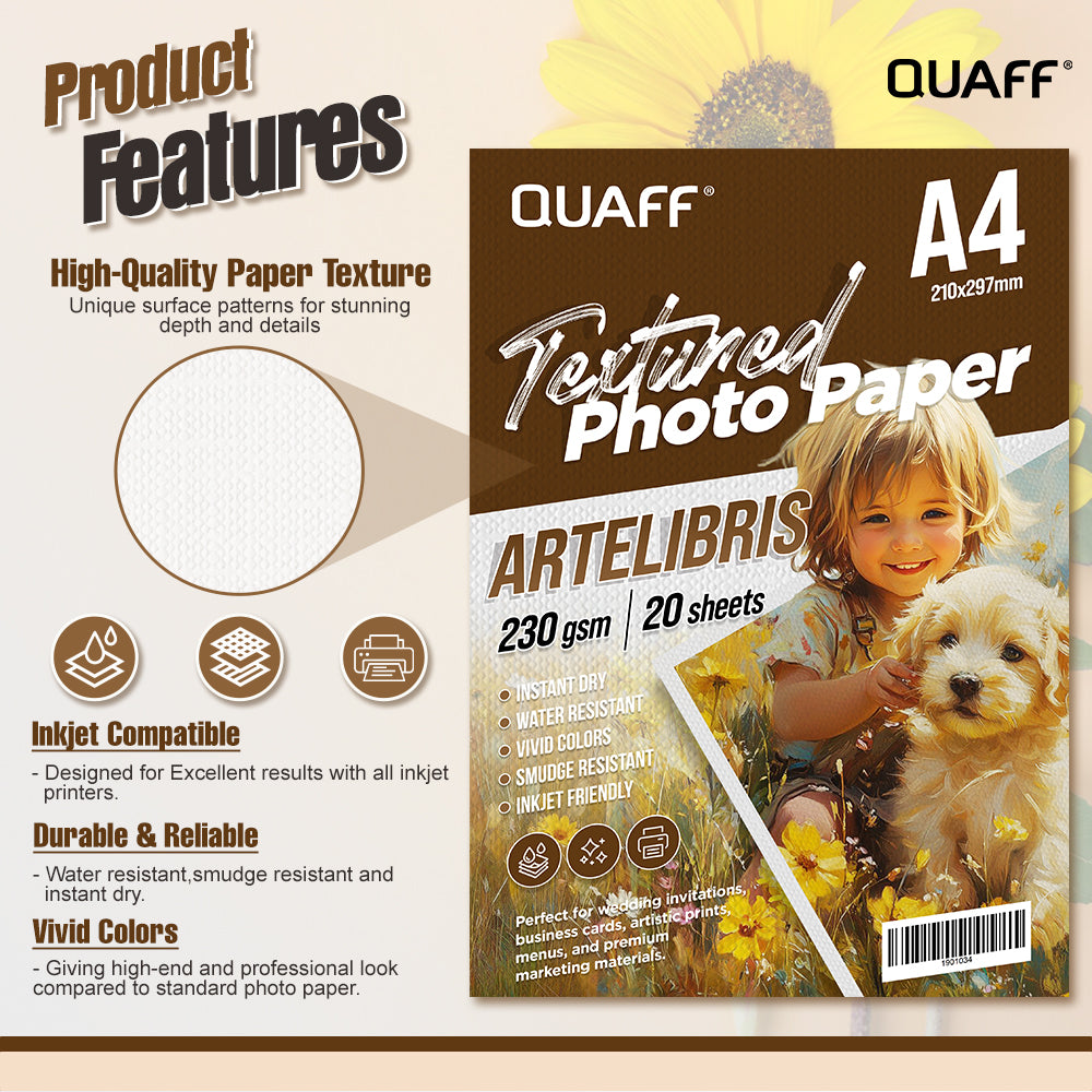 QUAFF Photo Paper 230GSM A4 (20s/Pack)