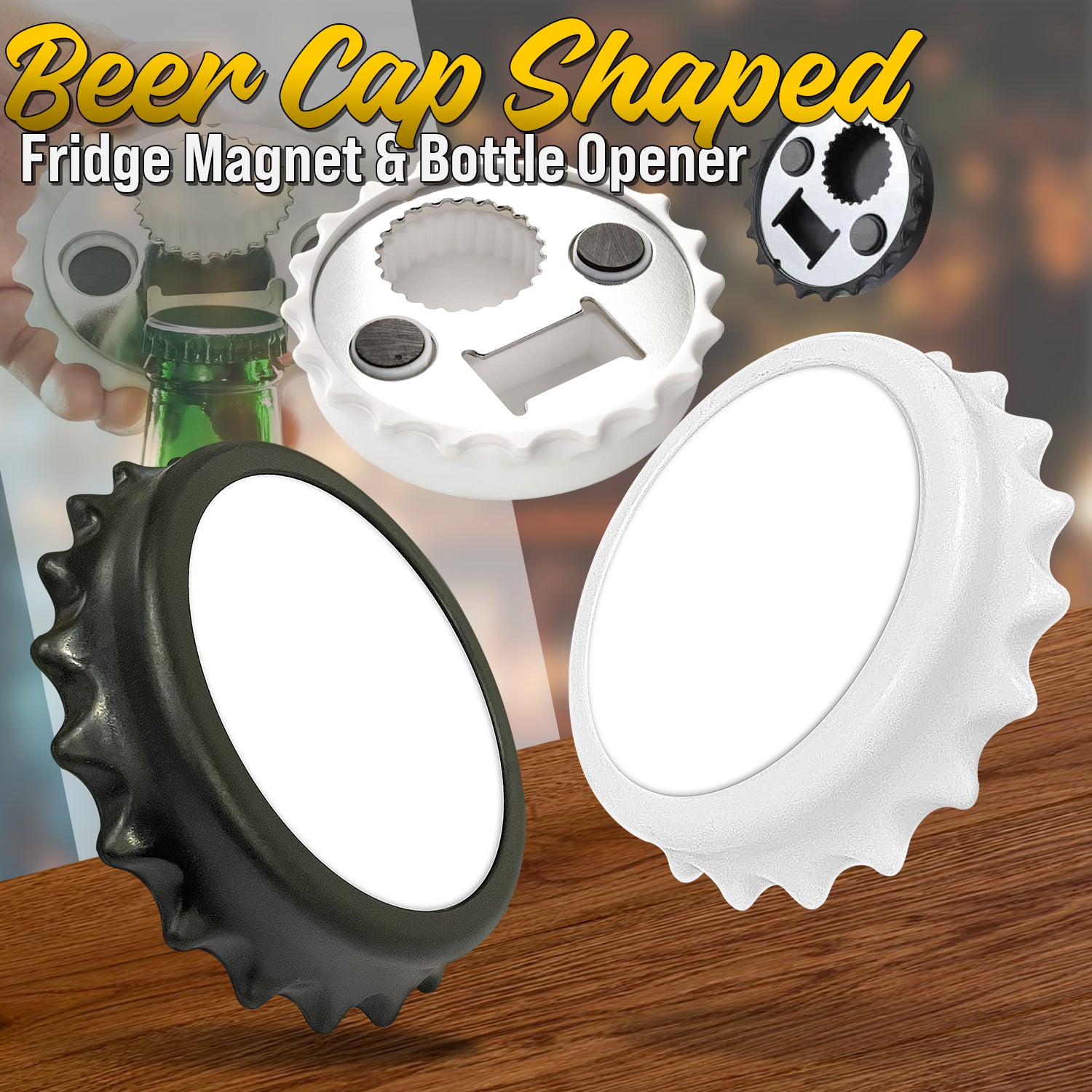 Sublimation Ref Magnet Steel Bottle Opener