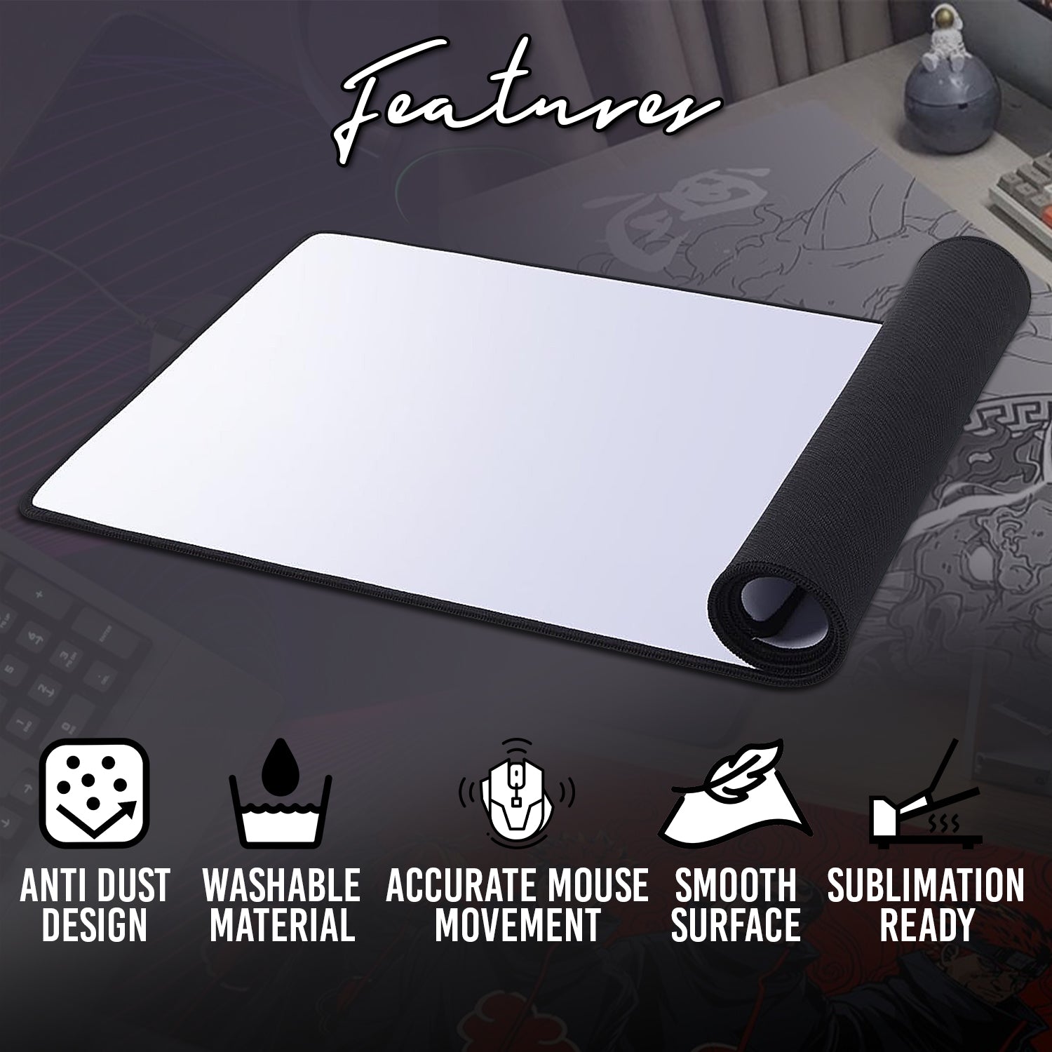 QUAFF GAMING MOUSE PAD 30cmx70cm